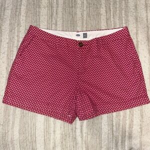 Women's Old Navy Short Sz 8 Pink Euphoria Floral Print Casual 3" Inseam Midrise